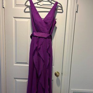 White by Vera Wang purple/fuschia long formal dress